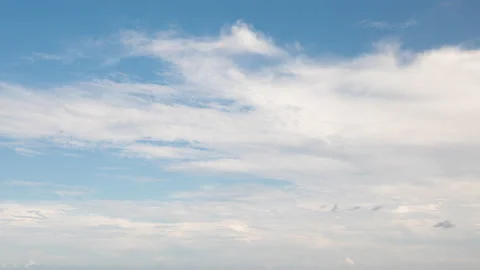 4K Time Lapse footage-the floating cloud Stock Footage 198536099