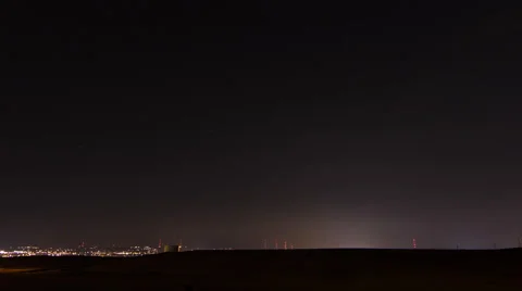 4K Time Lapse of Forest Fire Smoke Plumes at Night Stock Footage 54714952