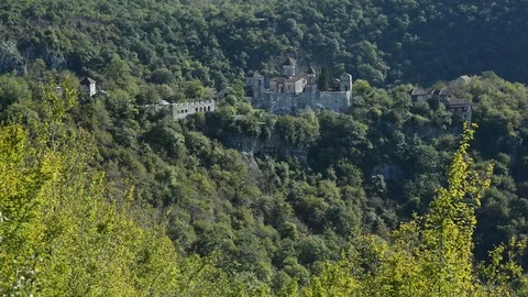 4K Time lapse Of The Gelati Monastery, Motsameta, Kutaisi, Georgia Stock Footage 120252295