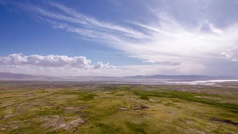 4K Time-lapse of Grasslands Natural Resources in Qaidam Basin Video stock 341681371