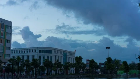 4K Time Lapse: Hanoi skyline cityscape by sunset period Stock Footage 87496341