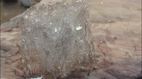 4k Time-lapse Ice melting. Global warming. 스톡 동영상 62493865