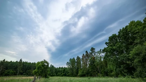 4k time lapse with incoming storm clouds. Video stock 200760153