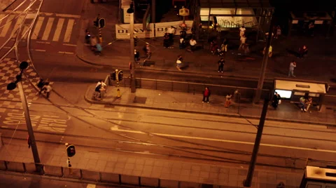 4K Time Lapse of intersection from Above - Belgium Stock Footage 41644412