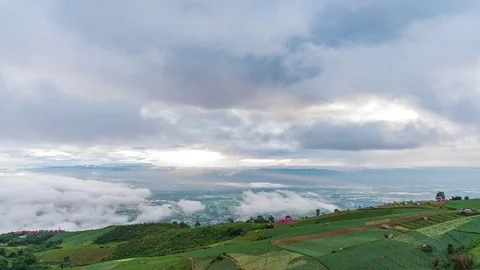 4k Time Lapse Landscape Phu Thap Boek Stock Footage 74283362