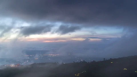 4k Time Lapse Landscape Phu Thap Boek Stock Footage 74283825