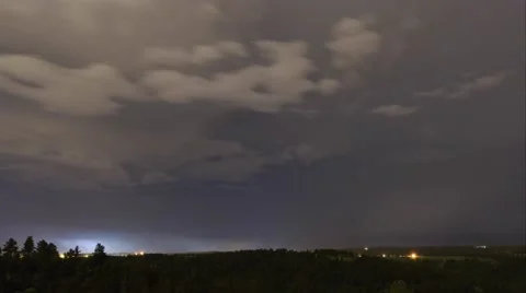 4K Time Lapse Lightning Stock Footage 54713435