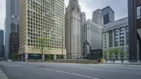 4K Time Lapse from Monroe Station in Chicago, IL, USA Stock Footage 51748909