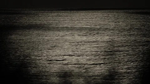 4K Time lapse moon light reflected over the sea Stock Footage 89294931
