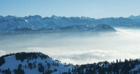 4K Time lapse of Mount Rigi Queen of mountain. Swiss Alps, Luzern, Switzerland Stock Footage 239649752