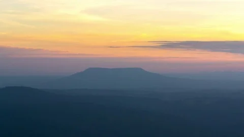 4k Time Lapse Mountain Sunset Stock Footage 74432802