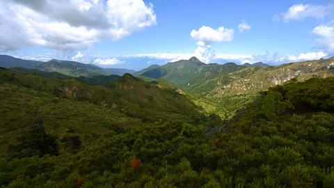 4K time lapse mountain view on Shigakogen in summer Video stock 111933164