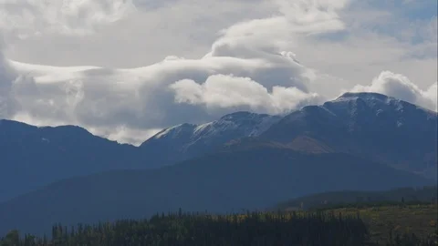 4k Time Lapse of Mountains With Clouds Video stock 96169598