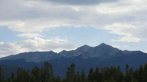 4k Time Lapse of Mountains With Clouds Video stock 96354980