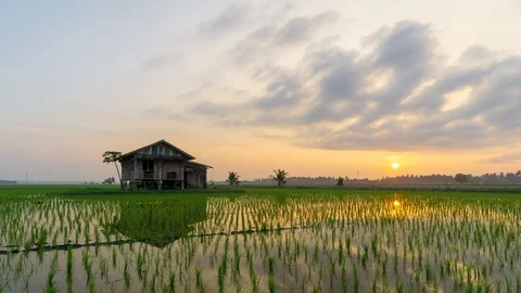 4K Time lapse of moving clouds over downtown Kuala Lumpur, Malaysia. Zoom In Stock Footage 89487602