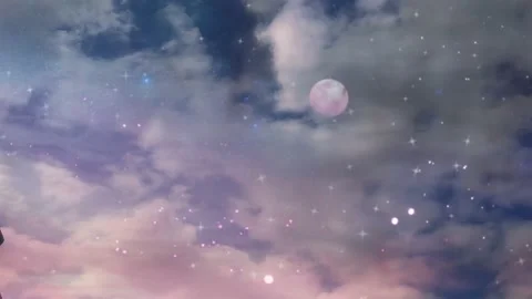 4k Time Lapse Night Sky And Clouds At Fu Stock Video Pond5