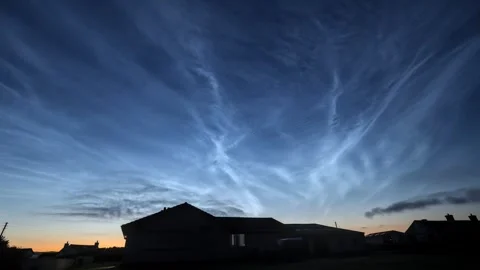 4k Time lapse of Noculent clouds in Orkney Stock Footage 301098955