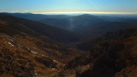 4K Time lapse with panorama of mountains Stock Footage 101780785