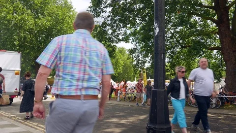 4k time lapse as people getting in at the Amusement Park in UK Stock-Footage 111357790