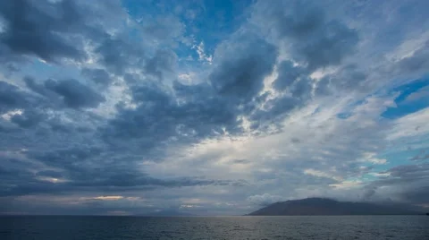 4k Time-lapse Photography with clouds in hawaii Stock-Footage 44201073