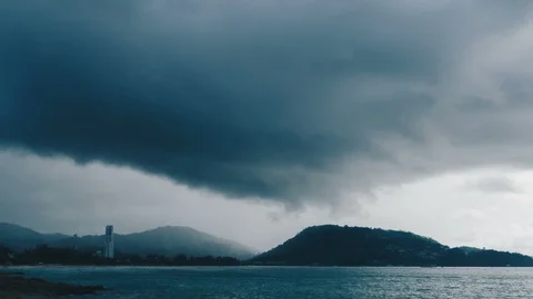 4K Time Lapse Rain with cloud 스톡 동영상 118743450