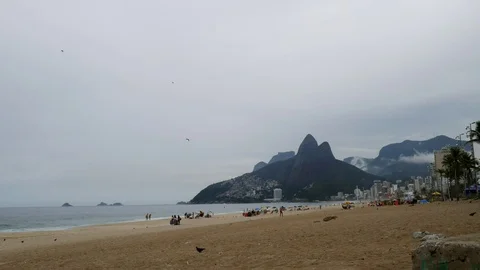 4K Time Lapse of Rio de Janeiro, Brazil. Arpoador, Ipanema Stock Footage 86562786