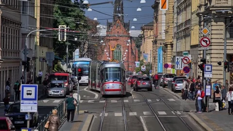 4K Time Lapse the rush of the city Stock Footage 72729973