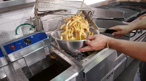 4K Time Lapse Serving Up French Fries Stock Footage 52479133