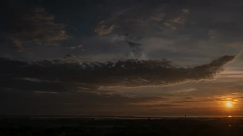 4K time lapse shot of cloud moving above Bali Stock Footage 108044070