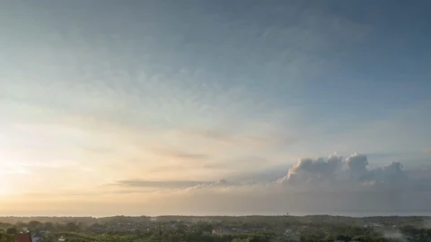 4K time lapse shot of cloud moving above Bali Stock Footage 108049239