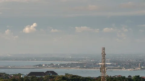 4K time lapse shot of cloud moving above Bali Stock Footage 108049588