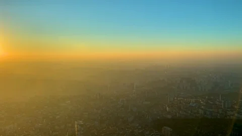 4K Time Lapse Shot From Day to Night of Istanbul Turkey Stock Footage 122363039