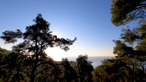4K Time Lapse Shot of Prince Islands in Marmara Sea Istanbul at Sunset Video stock 122359347