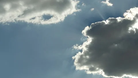 4K Time lapse sky with clouds and sun Stock Footage 108003129