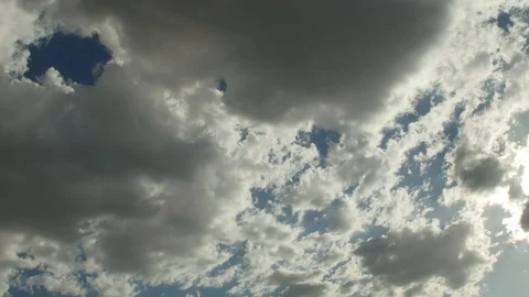 4K Time lapse sky with clouds and sun Stock Footage 108003255