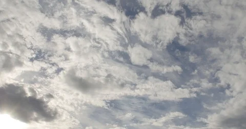 4K Time lapse sky with clouds and sun Stock Footage 108008568