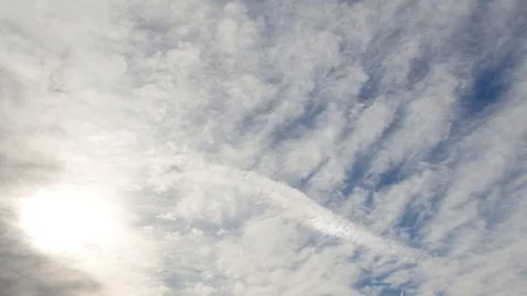 4K Time lapse sky with clouds and sun Stock Footage 108010069