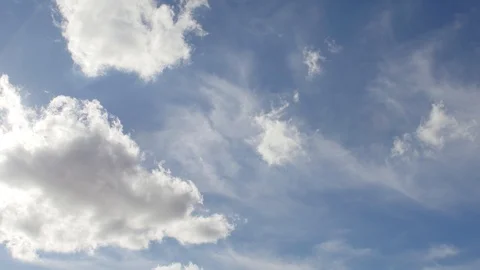 4K Time lapse sky with clouds and sun Stock Footage 108010210