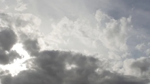 4K Time lapse sky with clouds and sun Stock Footage 108010456