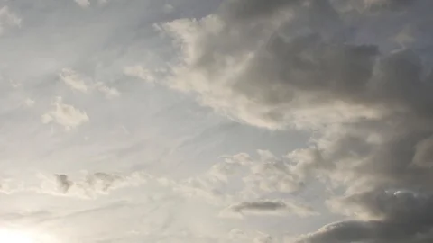 4K Time lapse sky with clouds and sun Stock Footage 108010644