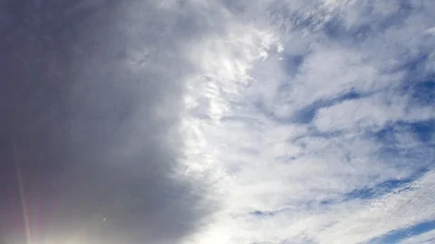 4K Time lapse sky with clouds and sun Stock Footage 108011490