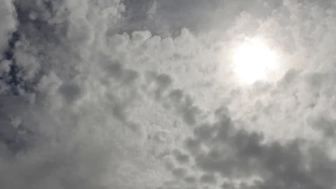 4K Time lapse sky with clouds and sun Stock Footage 108011603