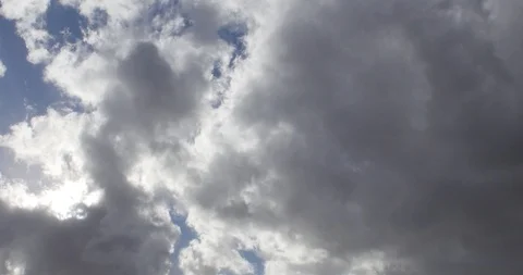 4K Time lapse sky with clouds and sun Stock Footage 108013307