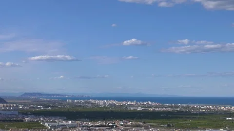 4K Time-lapse Spanish Landscape - Valencia Bay Stock Footage 106801702