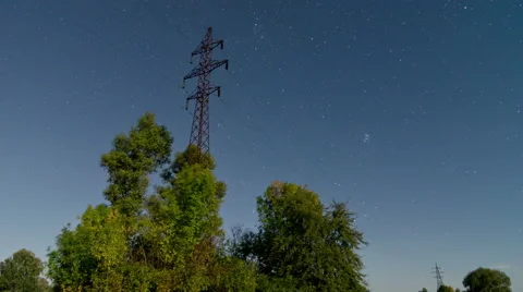 4K Time lapse of stars Stock Footage 67952879