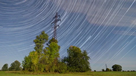 4K Time lapse Startrails Stock Footage 67972263