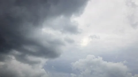 4K Time lapse: Storm clouds time-lapse in the typhoon Sky Video stock 91417306