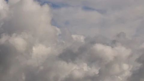 4K time lapse of storm clouds rolling over, close up. Stock Footage 112512044