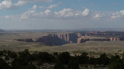 4K Time lapse of summer cloud shadows on the Little Colorado River Gorge Stock Footage 159734828