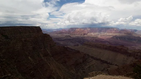 4K Time lapse of summer storms forming over the North Rim of the Grand Canyon Stock Footage 150005160